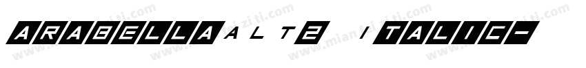 arabellaALT2 Italic字体转换